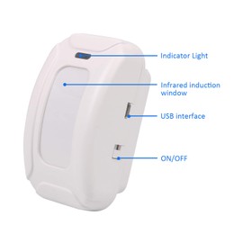 Mengshen Motion Sensor A, Works with Wireless Doorbell Receiver