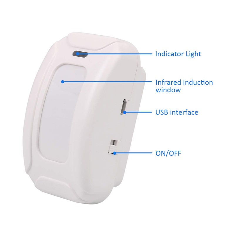 Mengshen Motion Sensor A, Works with Wireless Doorbell Receiver
