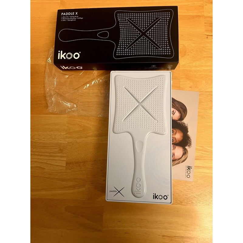 ikoo Paddle X Blow Drying And Styling Brush- Beluga Black