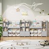 FINETONES Toy Storage Organizer with 6 Toy Bins, Toy Organizer