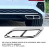 2PCS Exhaust Muffler Tail Pipe Cover Left Right Decorative Tail