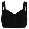 CAREFIX Anna Zip Front Post-Op Comfort Bra (3270),Large,Black