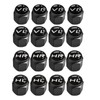 Thoquene Pack of 16 Car Valve Caps with Labelling, Car