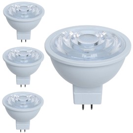 Diodesy- MR16 LED Bulbs Outdoor Landscape Spotlight Pack of 4 7W (75W Equivalent) 2700K Warm White GU5.3 Bi-Pin Base Dimmable 570 Lumen for Track Light Desk Lamp Recessed 35°Beam Angle 12V Low Voltage