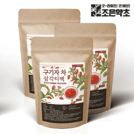 조은약초 국내산 100% 구기자차 삼각티백 1g x 100티백 (대용량) x 3 Jo Eun Herb 100% Domestic Goji Berry Tea Triangular Tea Bags 1g x 100 Bags (Large Size) x 3