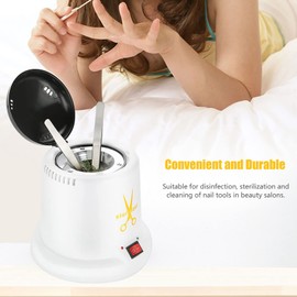 Quartz Sand High Temperature Sterilisation Box, Metal Makeup Nail Tool Steriliser, Metal Makeup Nail Tool, Quartz Sand Nail Tool (EU)