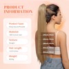 Benehair Real Hair Ponytail Extension, 100% Real Hair Braid Extensions,