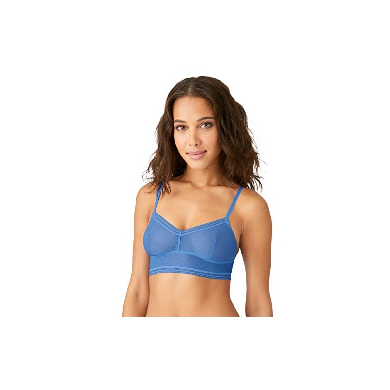 b.tempt'd by Wacoal Women's Etched in Style Bralette, Delft, Medium