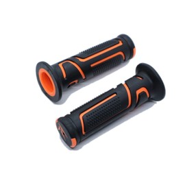 Beatus Bike Handle Grip, 88.6 ft (22.2 m), Universal Use, Left and Right Set, Rubber Color, Colorful (Orange)