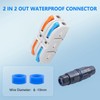 MELIFE 10PCS IP68 Waterproof Electrical Cable Connector, Outdoor 2 Way