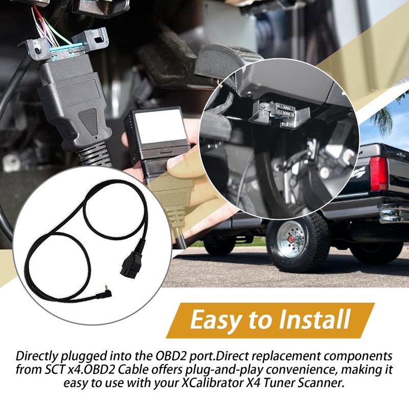 for SCT X4 Cable, OBD2 Cable Compatible with Xcalibrator X4