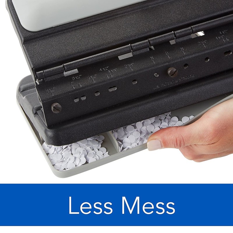 Swingline 2-7 Hole Punch, Adjustable, Heavy Duty Hole Puncher, Easy