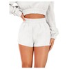 SOLY HUX Womens Elastic High Waisted Sweat Shorts Casual Comfy