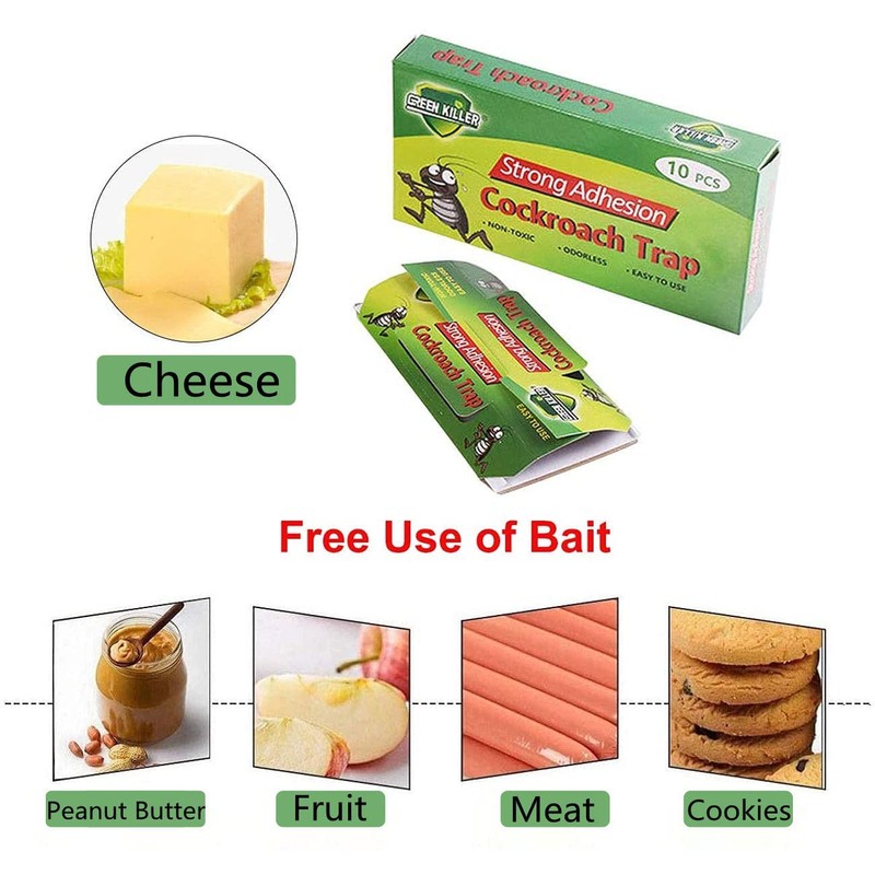 Cockroach Trap Roach Killer Indoor Home Non-Toxic Sticky Trap Bug