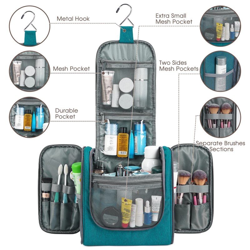 Travel Hanging Toiletry Wash Bag Makeup Cosmetic Organizer for Women