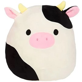 Squishmallows - Animales de peluche oficiales de Kellytoy de granja (8 pulgadas, vaca Connor)