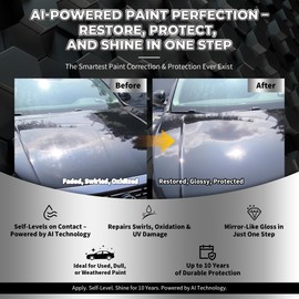 Magic Shield Diamond AI Coating – Liquid Glass Graphene Self-Leveling Techology | Repairs & Protects | 10 Years Durability | High-Gloss Shine | Hydrophobic & Scratch-Resistant | for Cars, Boats and RV