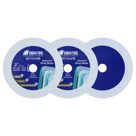 SHDIATOOL Diamond Glass Cutting Disc 3-Inch Saw Blade, Ultra-Thin Cut Off Wheel for Tile Ceramic Porcelain Marble 75mm (3 of Pack)