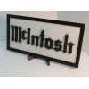 McIntosh Subdued Classical Design McIntosh Lettering Sign in Black on