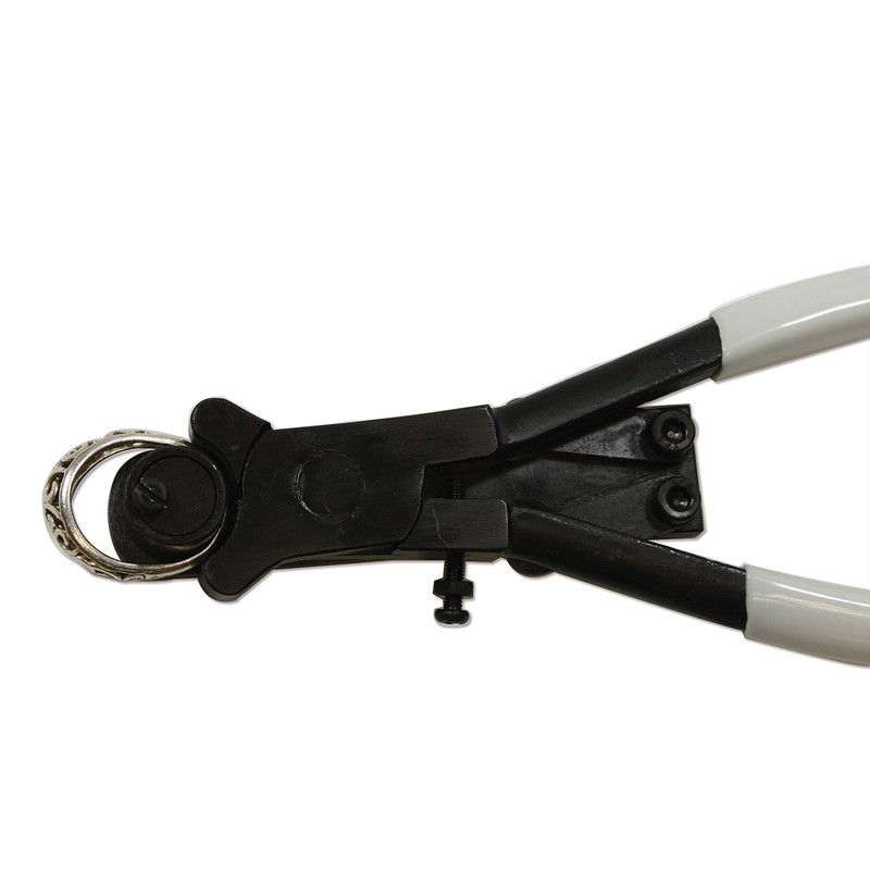 The Beadsmith Wire/Ring Bending Pliers, 7 inches (180mm), White PVC