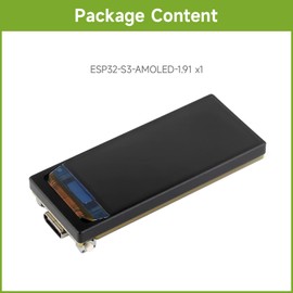 Waveshare ESP32-S3 1.91inch AMOLED Display Development Board, 240×536, 32-bit LX7 Dual-core Processor, Up to 240MHz Frequency, Accelerometer and Gyroscope Sensor, ESP32 with Display