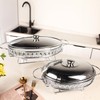 jinsongdafa Casserole Dish 11.5" x 8" Glass Baking Dish with