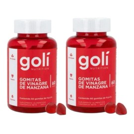 2 Frascos Apple Cider Vinegar - Golí Nutrition - 60 Gummies Sabor Fruit