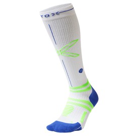 STOX Energy Socks, Men's Running Socks, Compression Class 23-32 mmHg, Thin Footbed, Compression Stockings, Running Compression Socks, Support Stockings, Thrombosis Stockings, Compression Socks, White