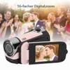 Akozon Digital Video Camera, 1080P 16MP Digital Camera 2.4 Inch