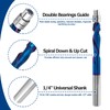Bestgle Up Down Compression Cut Spiral Flush Trim Router Bit,