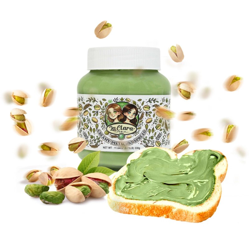 La Clara Perla Smooth Cream of Pistachio Spread 26.4 Ounce