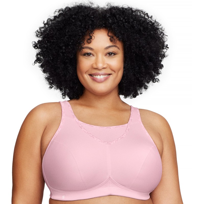 Glamorise - Brasier Deportivo sin Rebote para Mujer #1066, Rosa