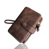 AOXONEL Women's Small Bifold Leather Wallet RFID Blocking Ladies Wristlet