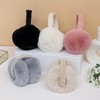 Unning Winter Earmuffs Women's Foldable & Adjustable Ear Warmers Faux