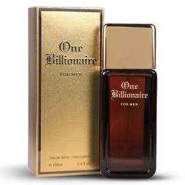PERENNIX One Billionaire Noir Eau de Toilette for Men - Long Lasting Fresh & Spicy Cologne Spray - Masculine Fragrance with Citrus, Tonka, and Myrrh Notes - 100 ml / 3.4 Fl Oz