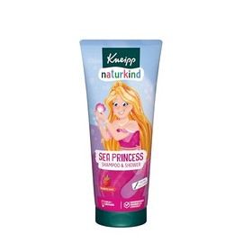 Kneipp Naturkind Sea Princess Shampoo & Shower - nature kids Sea Princess Shampoo & Shower - Children's Shower Gel 2 in 1 with Raspberry Fragrance - Tear-free & Easy to Comb - Vegan 200 ml