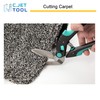 C.JET TOOL 10" Heavy Duty Carpet Cutter, Industrial Scissors, Multipurpose,