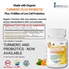 Turmeric Curcumin & Probiotic Capsules - 1000mg (2 caps) Organic