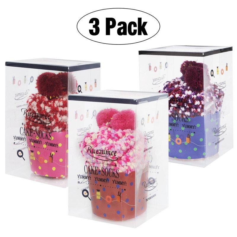 YSense 3 Pairs DIY Gift Socks for Women Girl Fuzzy