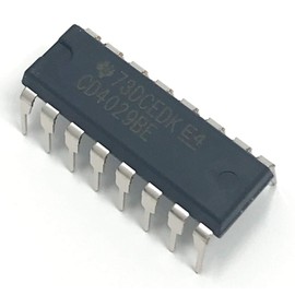 Juried Engineering CD4029BE CD4029 CMOS Presettable Up/Down Counter IC Breadboard-Friendly DIP-16 (Pack of 20)