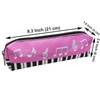 Maydahui 2 PCS Music Theme Pencil Case Large Capacity Canvas