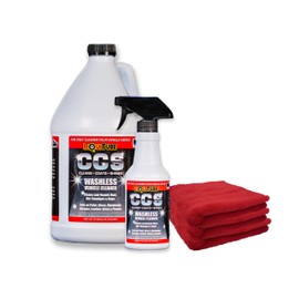 LiQuiTube CCS Multi Surface Cleaner - Bug Remover for Motorcycles, Cars, Trucks, RVs, Boats - Polymer Chain Clear Coat Ceramic Alternative - Top Coat Shine and Protection Technology (CCS Pro Pack)