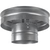 6" Inch Round Galvanized Steel Roof Cap with Mesh -