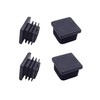 1 Inch (25 mm) Square Plastic Plugs Tubing End Caps