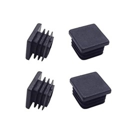 1 Inch (25 mm) Square Plastic Plugs Tubing End Caps for Square Tubing Post (4 Pack)
