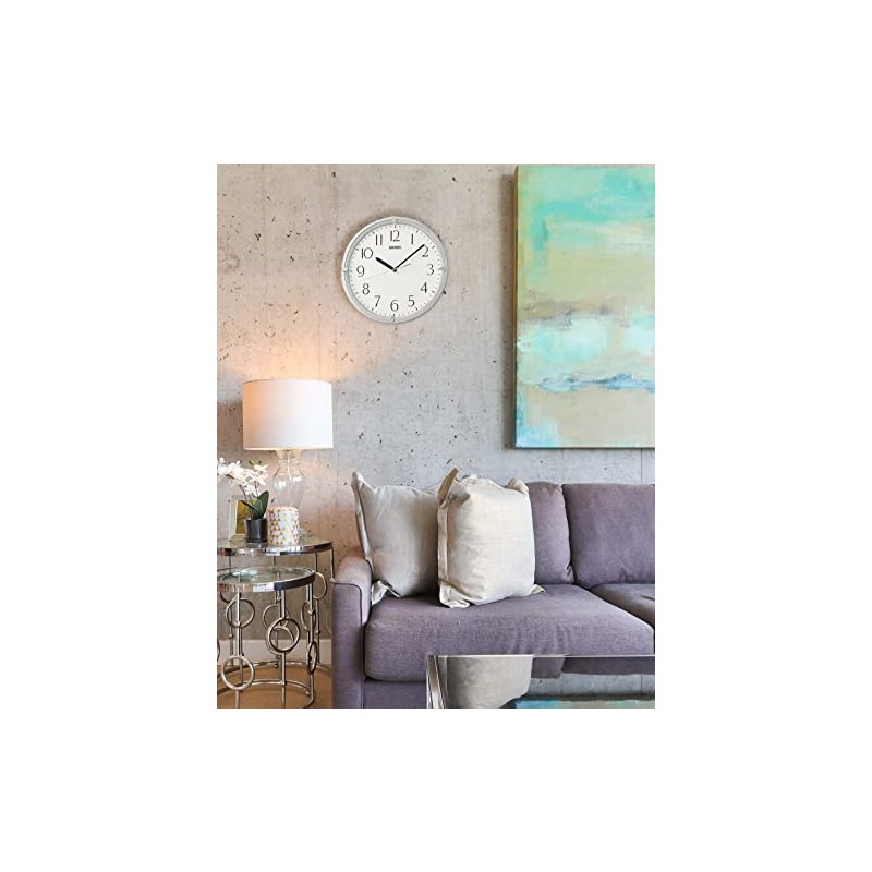 Seiko Kuota Wall Clock, Silver