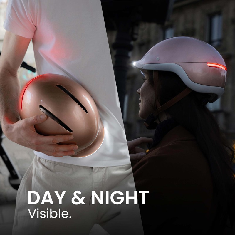 Overade Life Helmet for Bikes and e-Scooters, with Powerful Front/Rear