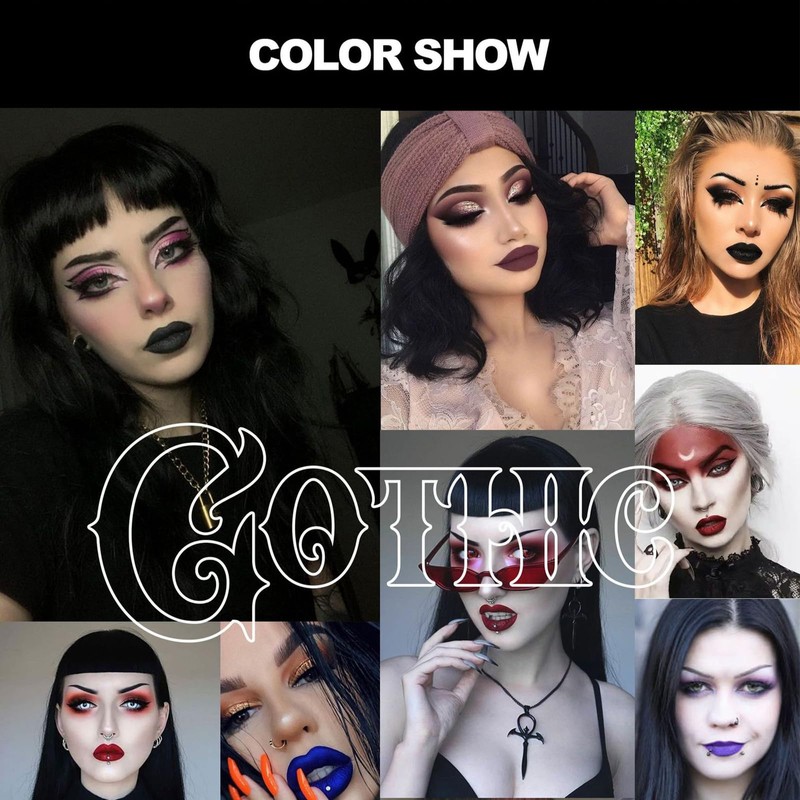 4 Pcs Black Matte Liquid Lipstick Set 24 Hours Long