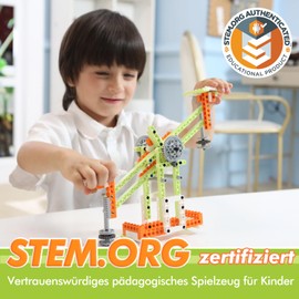 Apitor Robot E: Mint Construction Kit for Young Engineers, 14-in-1 DIY Robot, Mechanics Fascinating Explained, Suitable for Children from 6 Years (218 Pieces)