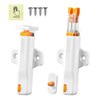 SNOMEL 2 Pieces Plastic Push to Open Cabinet Hardware, Rebound